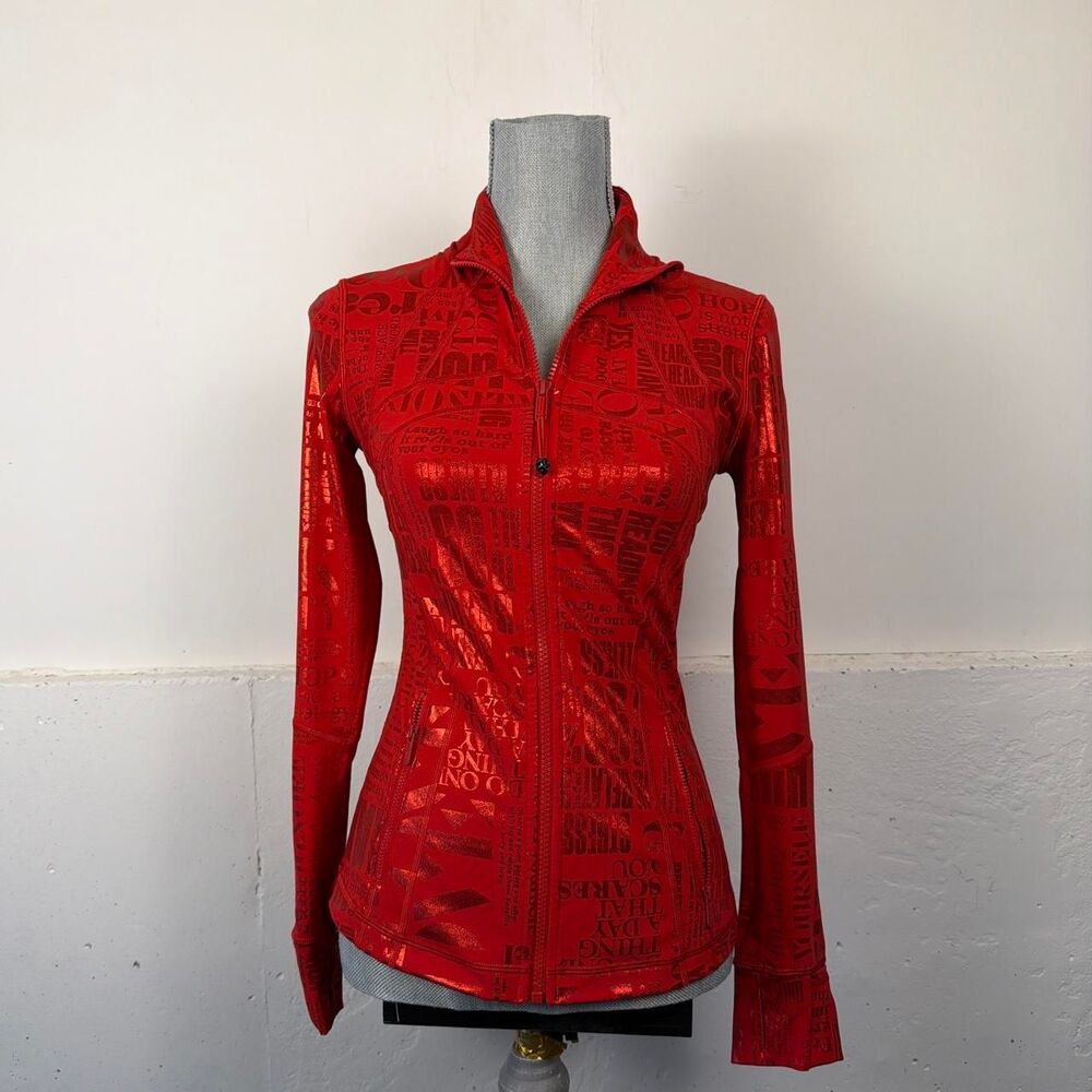 Lululemon Women's Red and Orange Jacket
